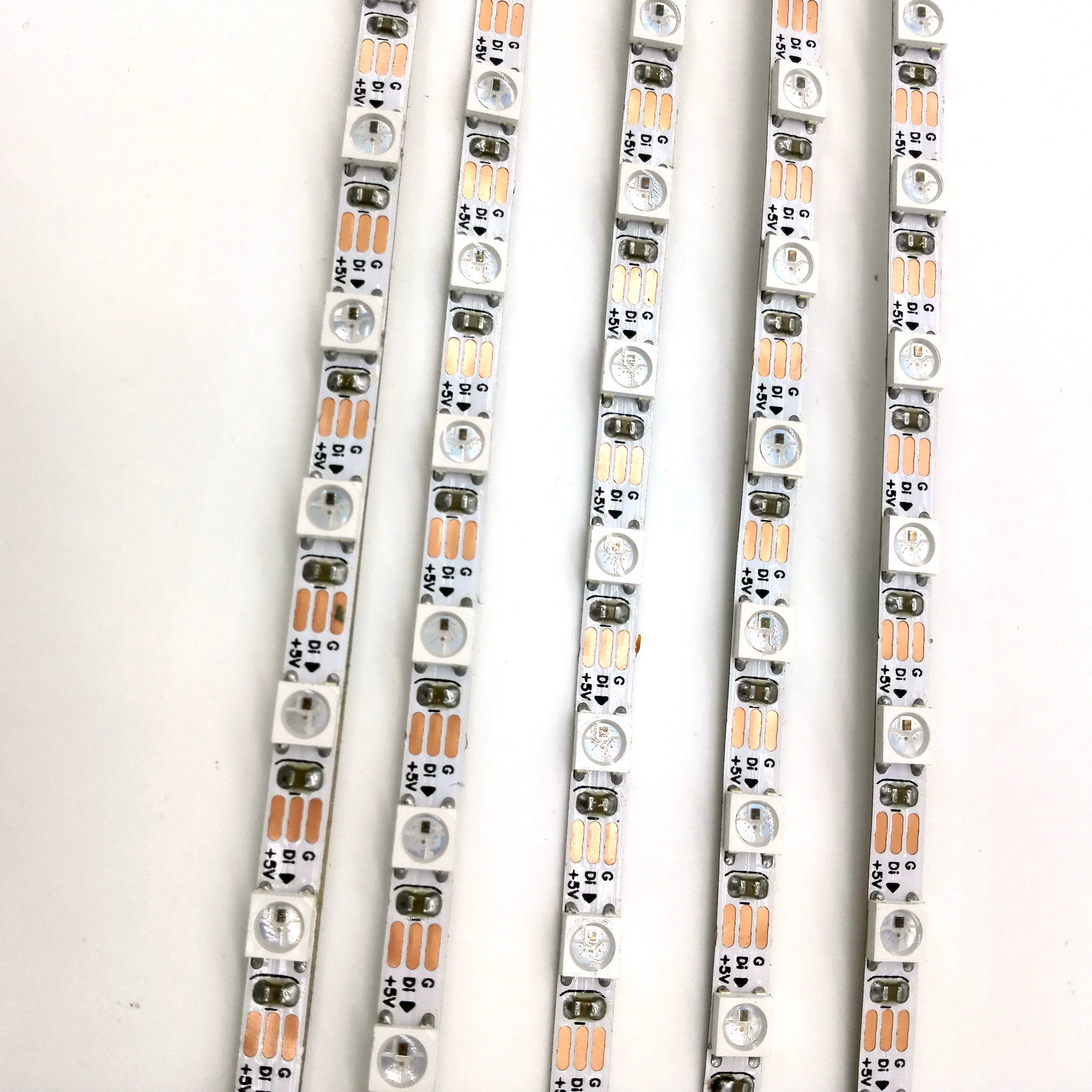 5V SMD 5050 WS2812B 60 leds per meter 5mm Width Led Flexible Strip SK6812 white pcb IP20