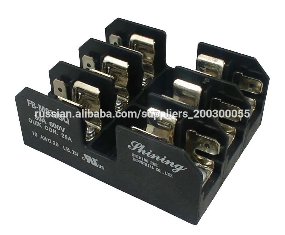 FB-M033SQ Термопласт 600 В 30A Винт UL94V-0 Предохранителей