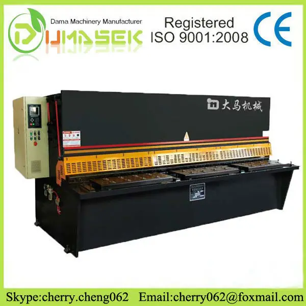 Qc12y/k series 10*2500 stainless steel metal plate hydraulic cutting machine