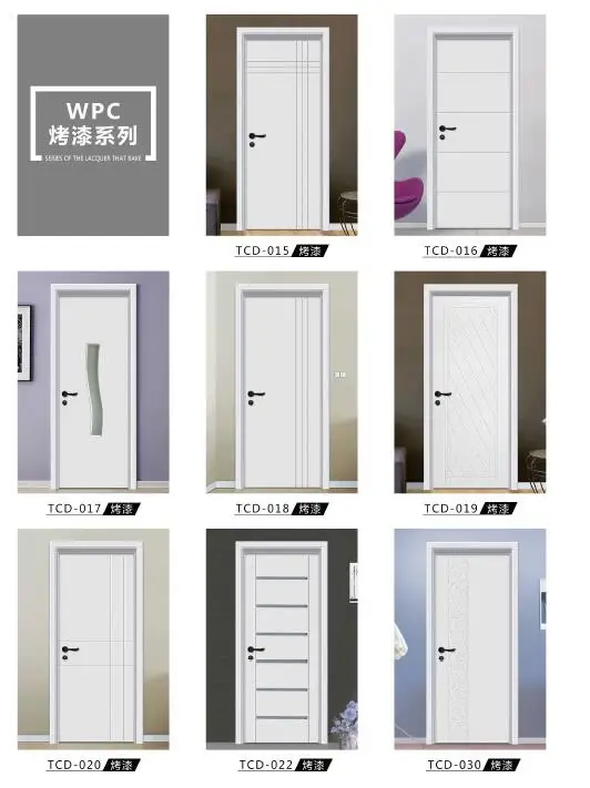 Iraq design Composite door pvc door polymer door with EPS board inside