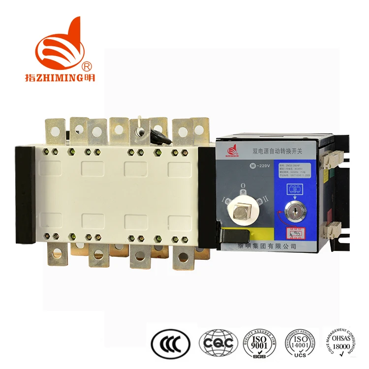 ZMQ5 ATS Double Power Automatic Changeover Transfer Switch for Generator 63A 3200A 400V