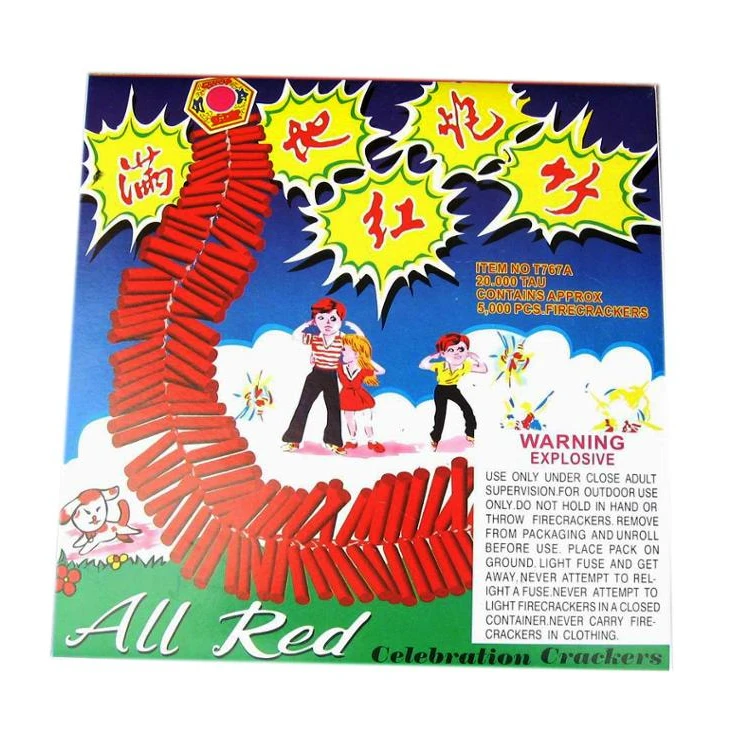 
Chinese Crackers All Red New Year Celebration Firecrackers 5000s for Sale 
