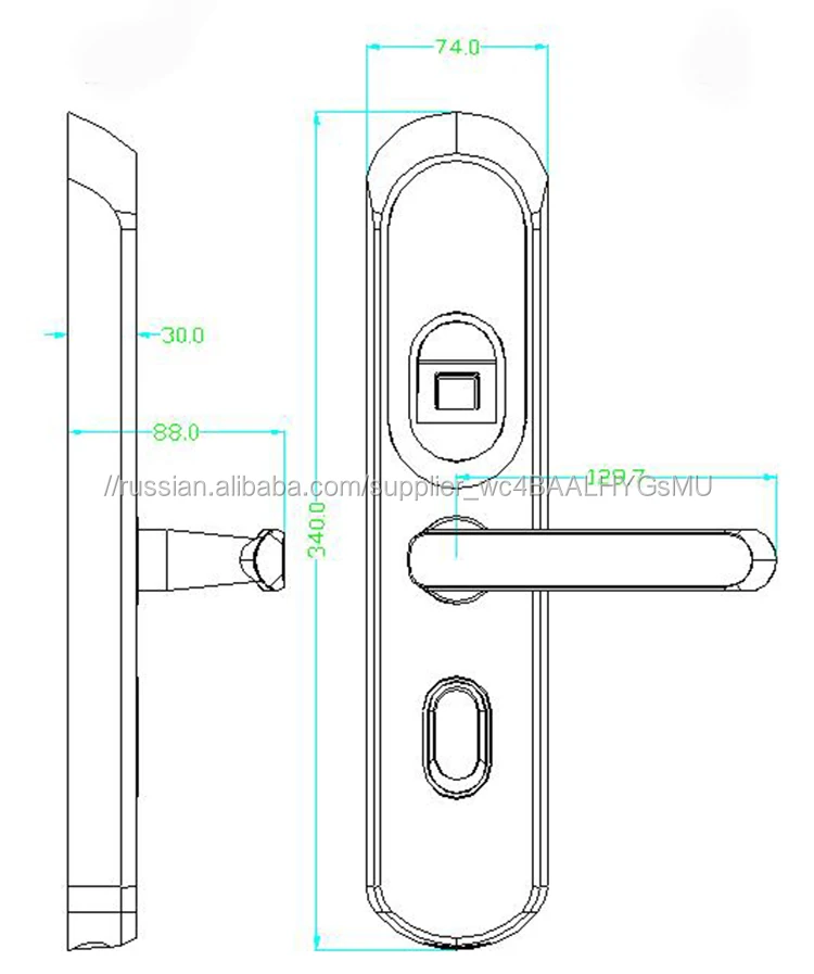 Security Digital Touch Screen Electromagnetic Remote Control Eectric Door Locks