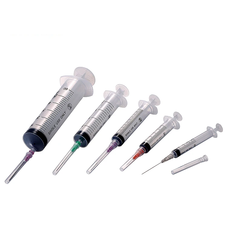 
Factory direct sales 1ml 3ml 5ml 10ml 20ml 60ml disposable injector syringe 