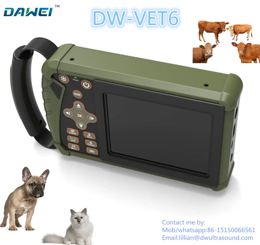 Ручной ветеринару дешевые ультразвуковой сканер для продажи DW-VET6