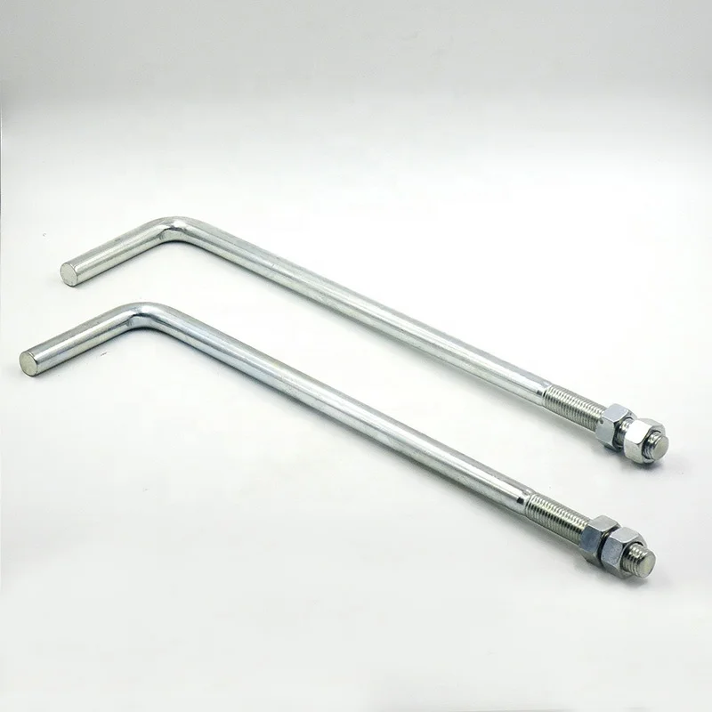 
Anchor bolts w/ nuts and washers, Hot dipped galvanized steel, 5/8