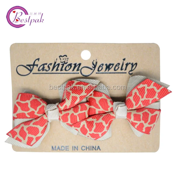 
2014 spidery line two layers grosgrain ribbon hair clip 