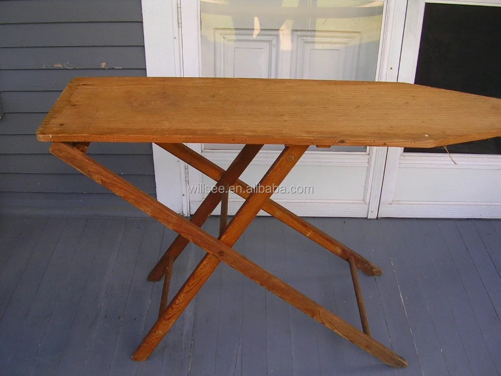 HE-6002,Antique Vintage Folding Solid Wood Ironing Board With Cheapest Price or Iron Board