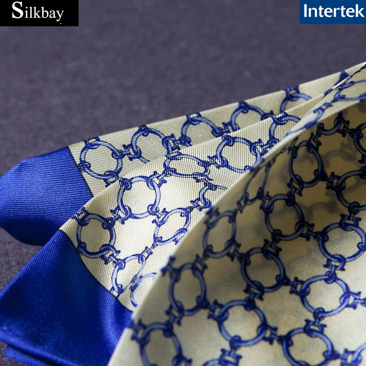 
14mm silk twill pocket square scarf for men 