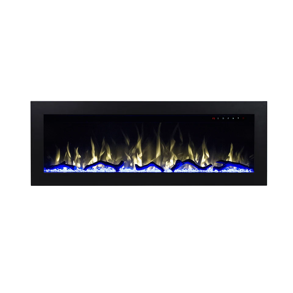 2021 new 50 inch matte finish recessed electric fireplace