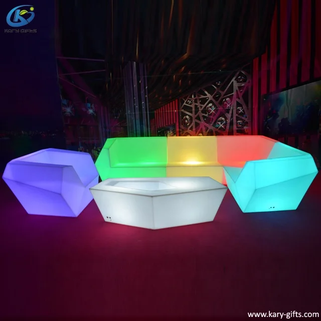 Used nightclub furniture led curved casino chair