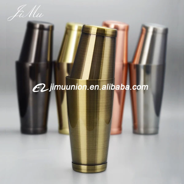 wholesale antique Bartender copper gold cocktail Tools Stainless Steel Cocktail Shaker