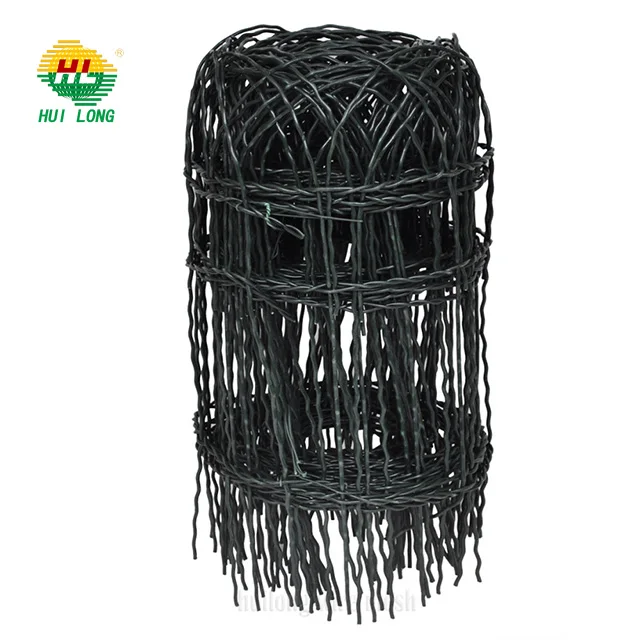 Fence Lawn Edging Garden Border 10m Green PVC Coated Wire Edge Fencing 3 Sizes