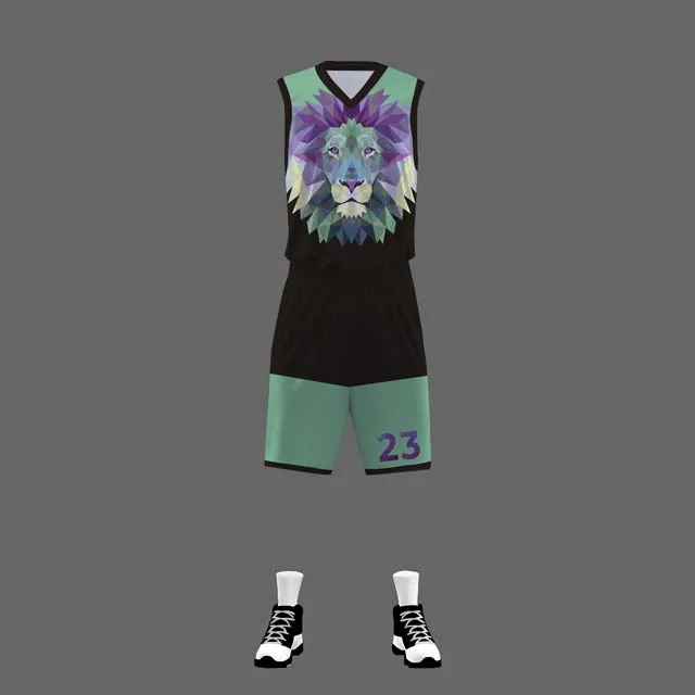 Custom Made Basketball Maker Thai Quality Animal Printing Basketball Jersey