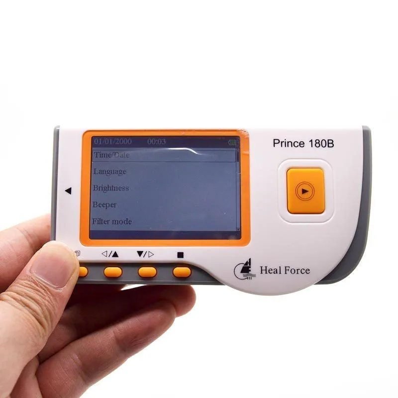 Easy operation Handheld ECG EKG Monitor Electrocardiogram LCD Prince 180B -Maggie