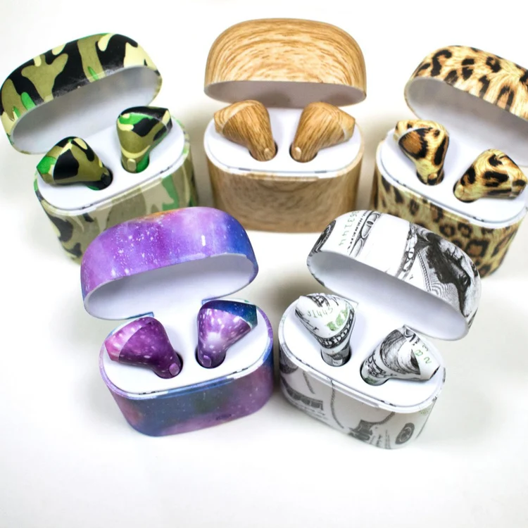 
China factory supply Camo i7s TWS Wireless earbuds camouflage color with charging case 