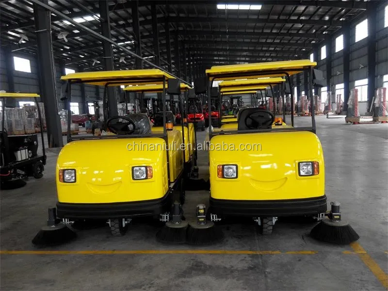 Автоматический промышленный аккумулятор двойной кисти ездить на этаж sweeper дорожный электрическая щетка для пола