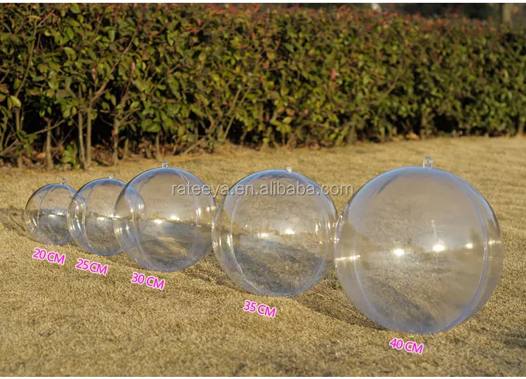 High Quality Factory Direct Sale Large Plastic Balls Transparent Plastic Big Open Ball-30CM  Supply 4-40cm balls
