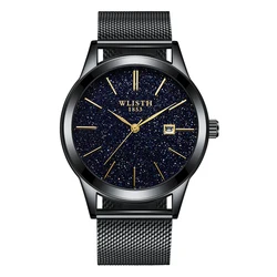 WILSTH Low price 3ATM water resistant stainless steel back minimalist watch Factory customized