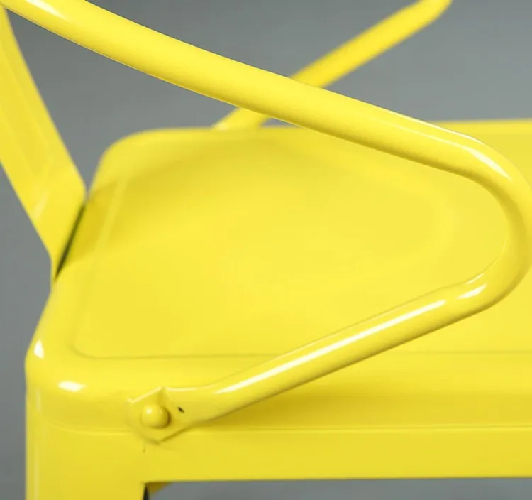 wholesale vintage industrial dining room iron dining chair for sale