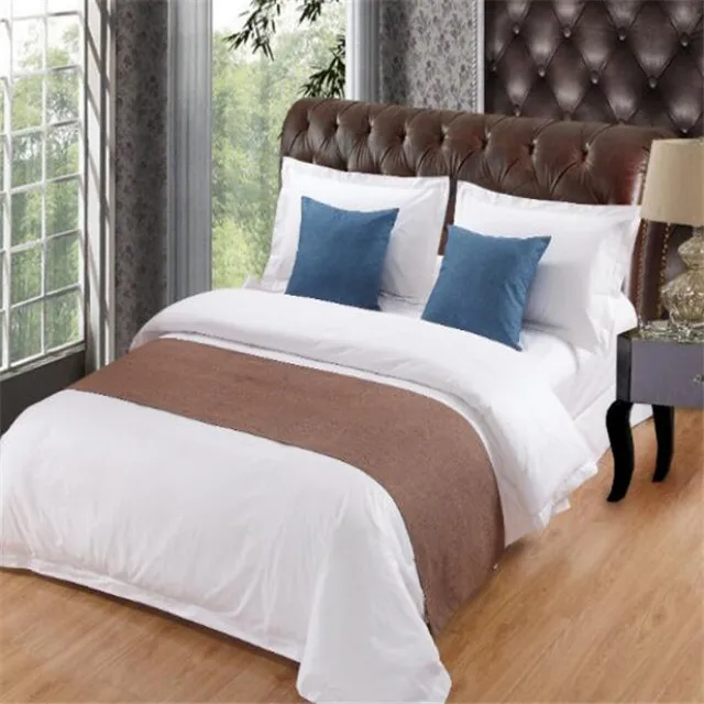 
Hotel Bedding Set Decorative Bed Runner And Cushion Set 