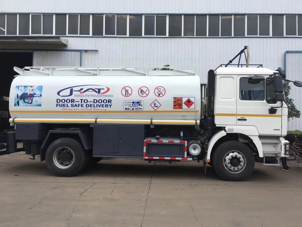 Shacman 4x2 fuel tank truck with dispenser/15000liters fuel tanker truck capacity