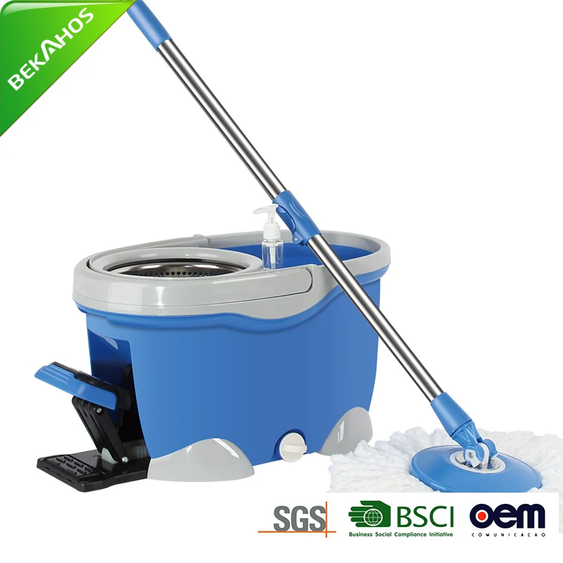 4 Drives 360 Tornado Floor Cleaning Mop With Easy Wring Mop Foot Pedal Bucket