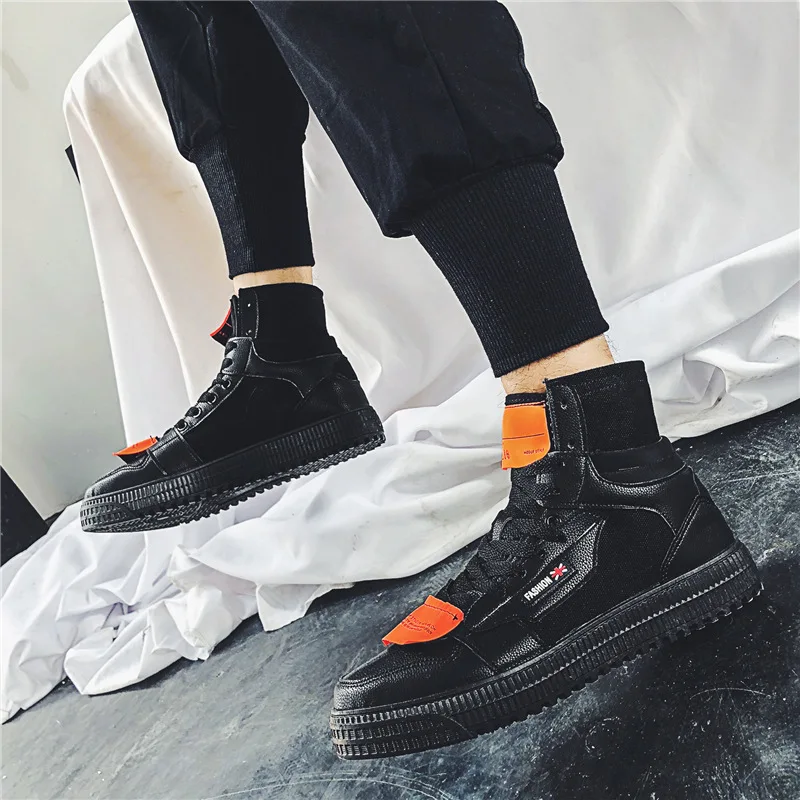 Ботинки мужские в стиле Хань, стильная Осенняя обувь в стиле хип-хоп, Джокер, уличные танцы, маленькие белые кроссовки для занятий спортом