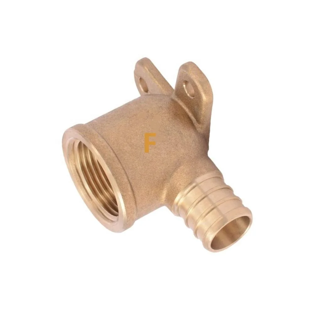 PEX 1/2 x 1/2 Female NPT Threaded Brass Drop Ear Elbows Crimp Fitting