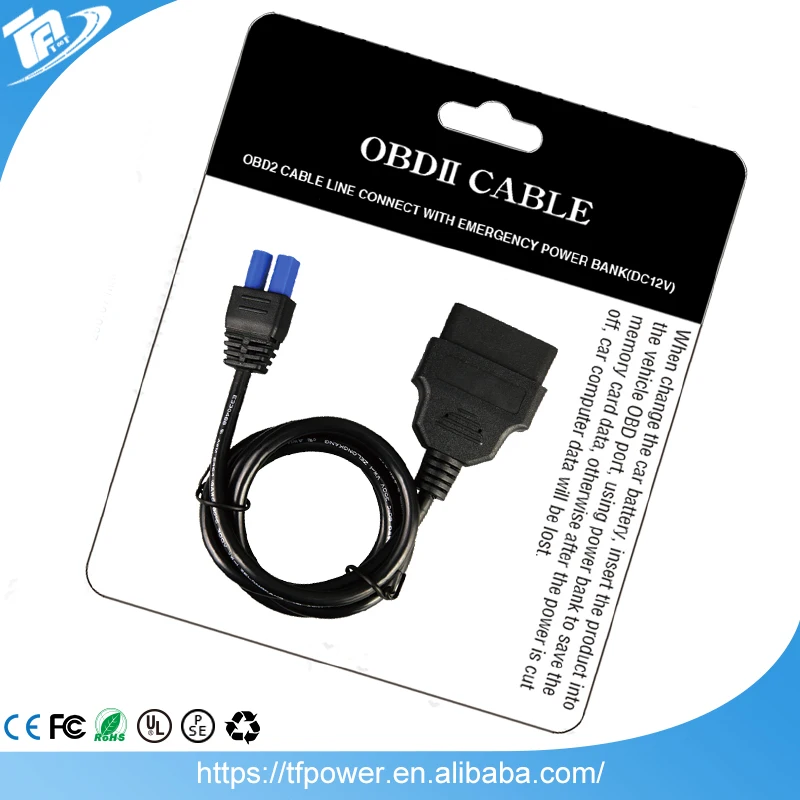 TPF Universal EC5 Connector for OBD2 Car Adapter Plug Cable