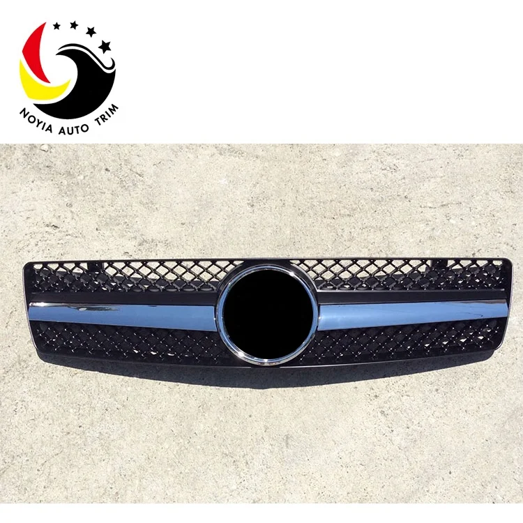Front grille for Mercedes Benz W129 Black/Silver AMG style 1 Fin grill for w129 SL CLASS  1990-2002