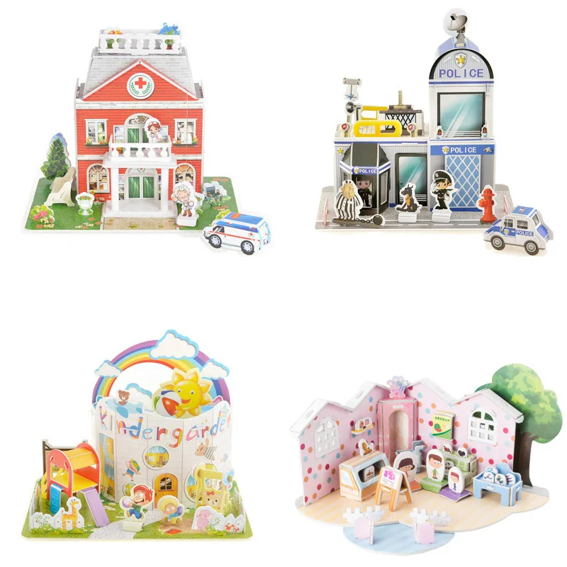 intelligent toy jigsaw puzzle 3d puzzle paper model