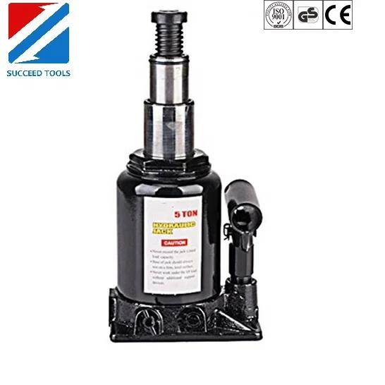 Auto Repair Double stages 12Ton Screw Hydraulic Car Bottle Jack with safty valve CE