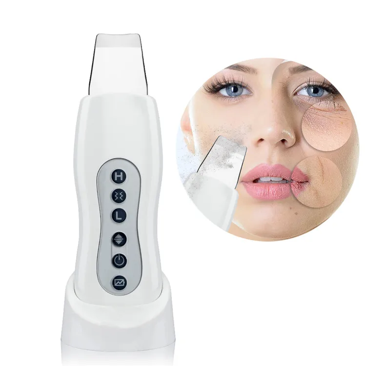 OEM scrubber Home Use Facial Exfoliator Ultrasound Neck Massager Skin Scrubber