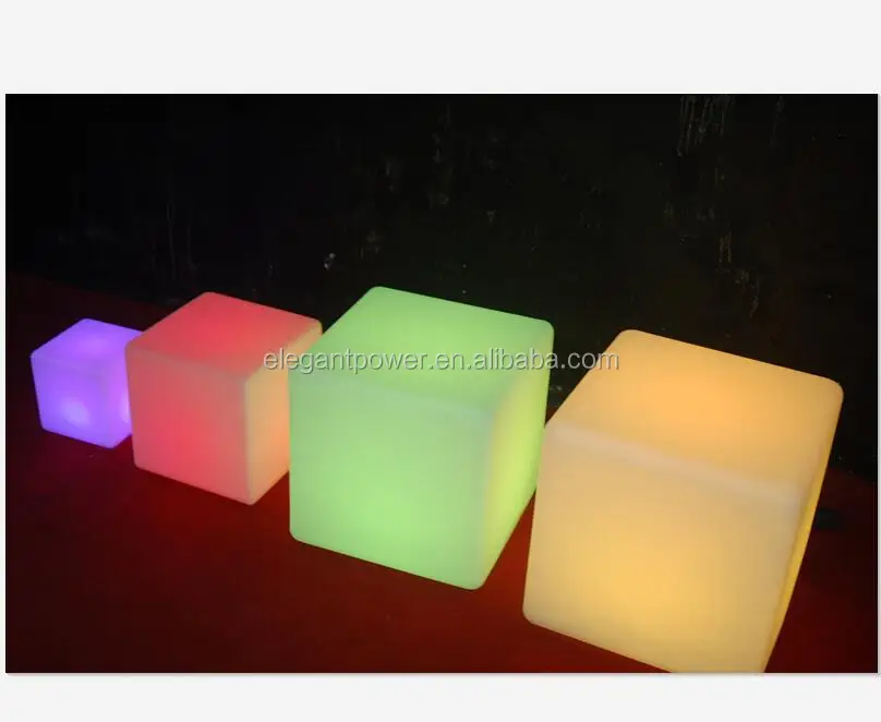 Водонепроницаемый светодиодный куб стул освещение для