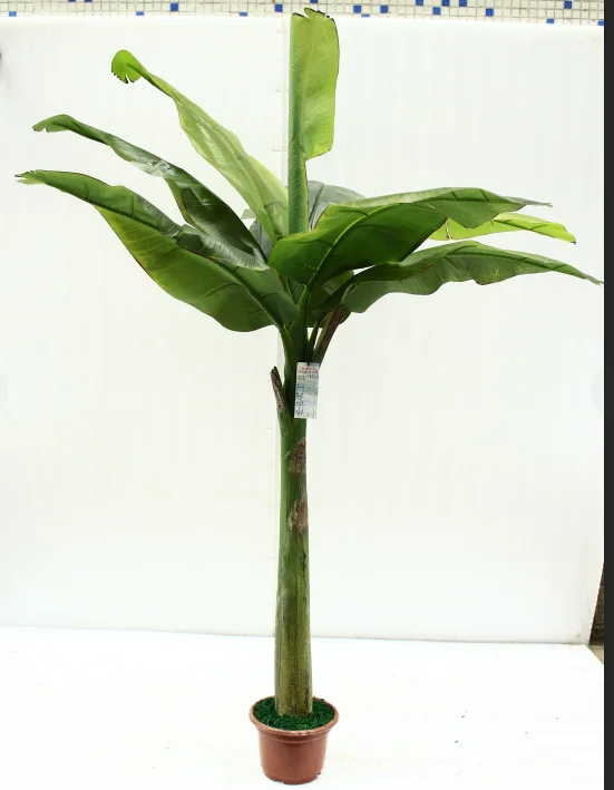 Large Plastic Banana Leaf Green Leaves artificial traveler banana plant