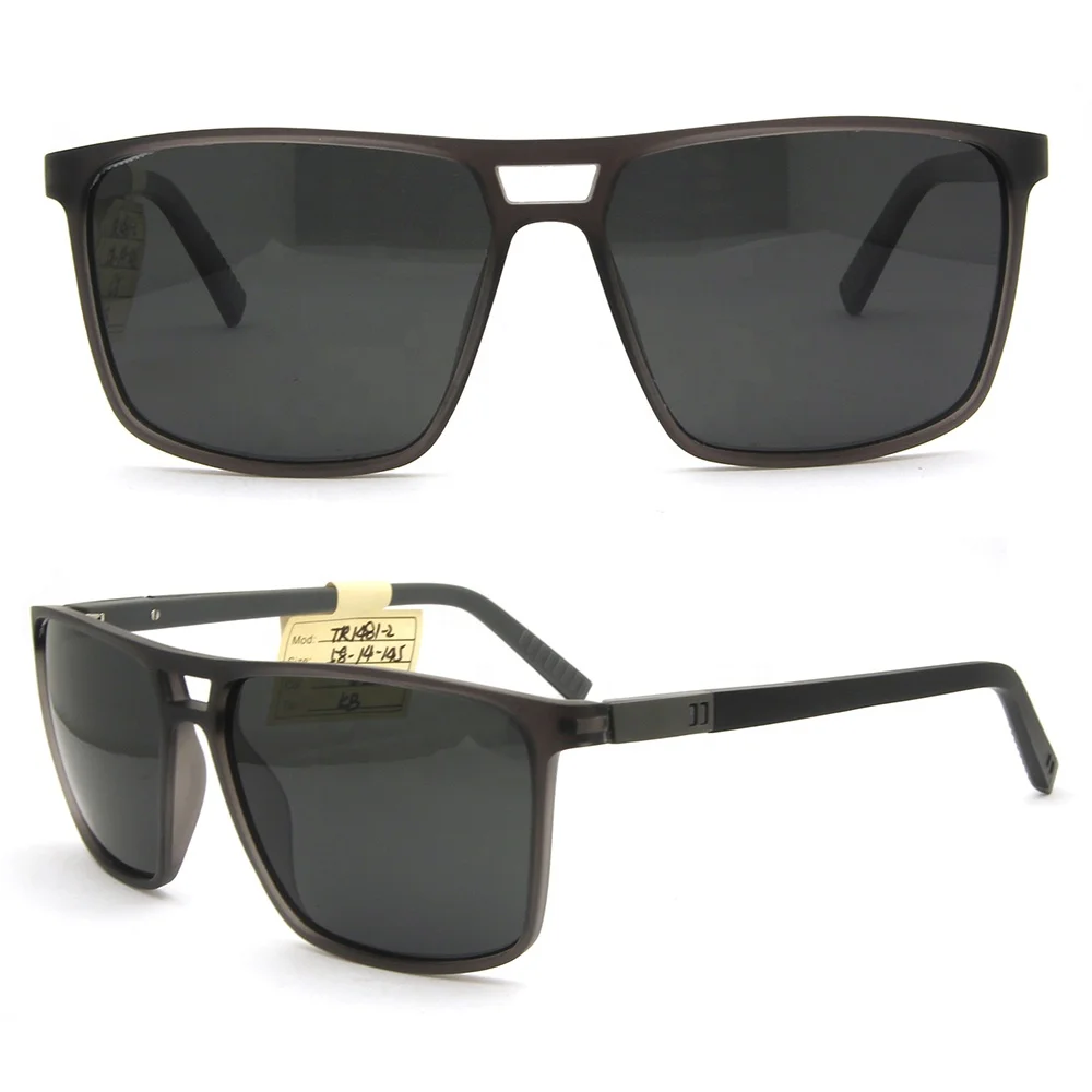 Солнцезащитные очки для мужчин и женщин, классические темные очки с поляризованными линзами, двойной мостик, низкий минимальный заказ
