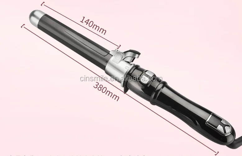 Digital hair curling iron hair perm machine with swivel power cord