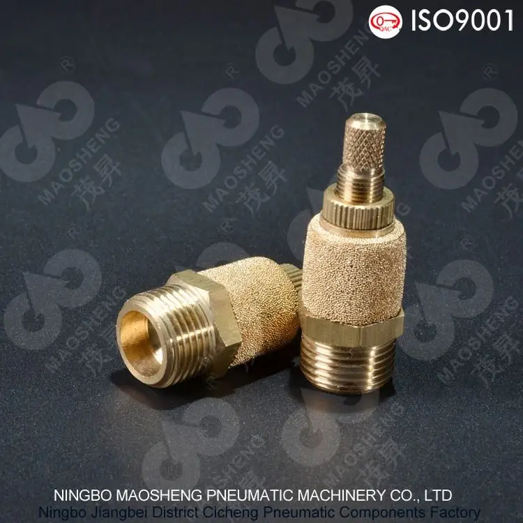 
Custom muffler oil filter A type series Exhaust muffling throttle valve pneumatic bronze air silencer 