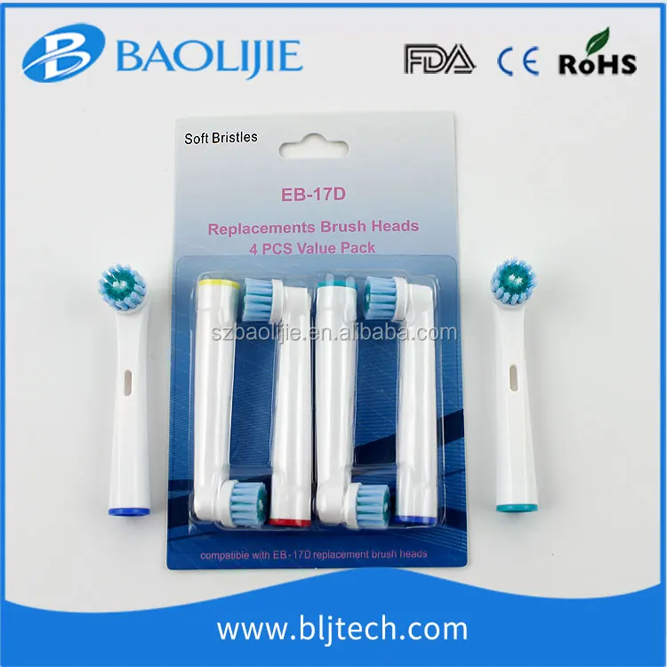 Baolijie New Design Patent Oral Replacement Toothbrush Heads Toothbrush Head EB-17D For Oral Toothbrush Head Cover