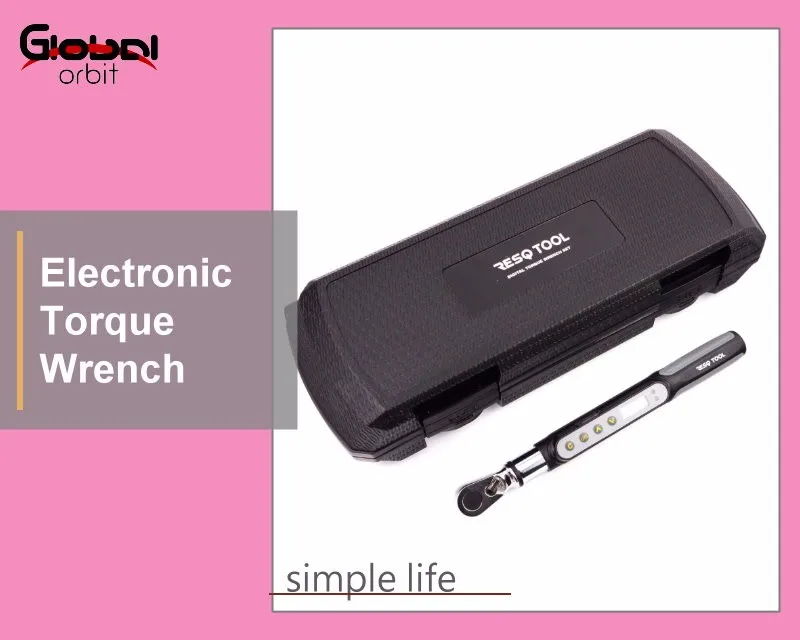 1-20Nm 1/4 Inch Interchangeable Electronic Value Digital Reversible Preset Torque Wrench Set