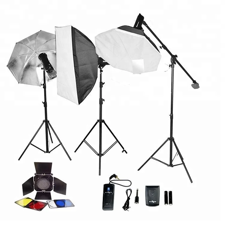 
New fashion photo studio accessories useful photographic led studio softbox kit for wholesale 