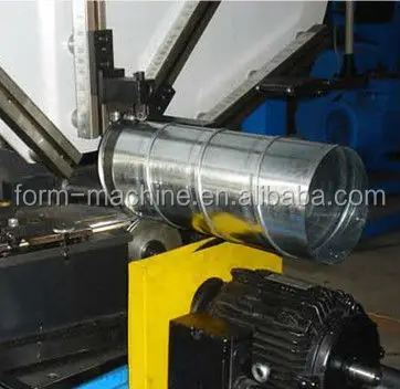 Round rigid air duct forming machine for ventilation industry