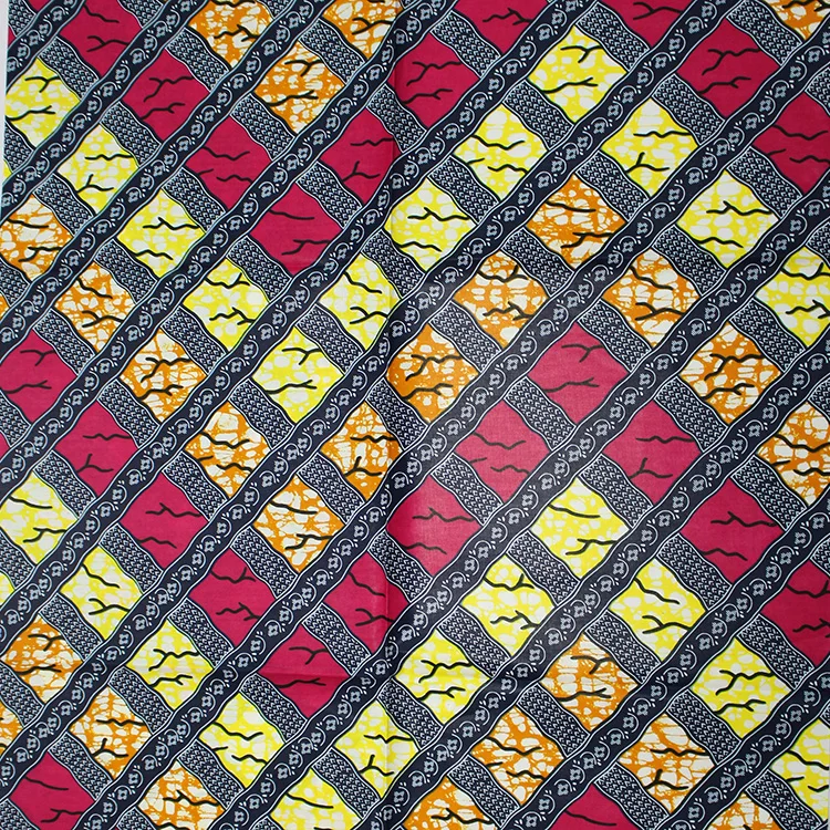 cotton printed wax african wax fabric wholesale