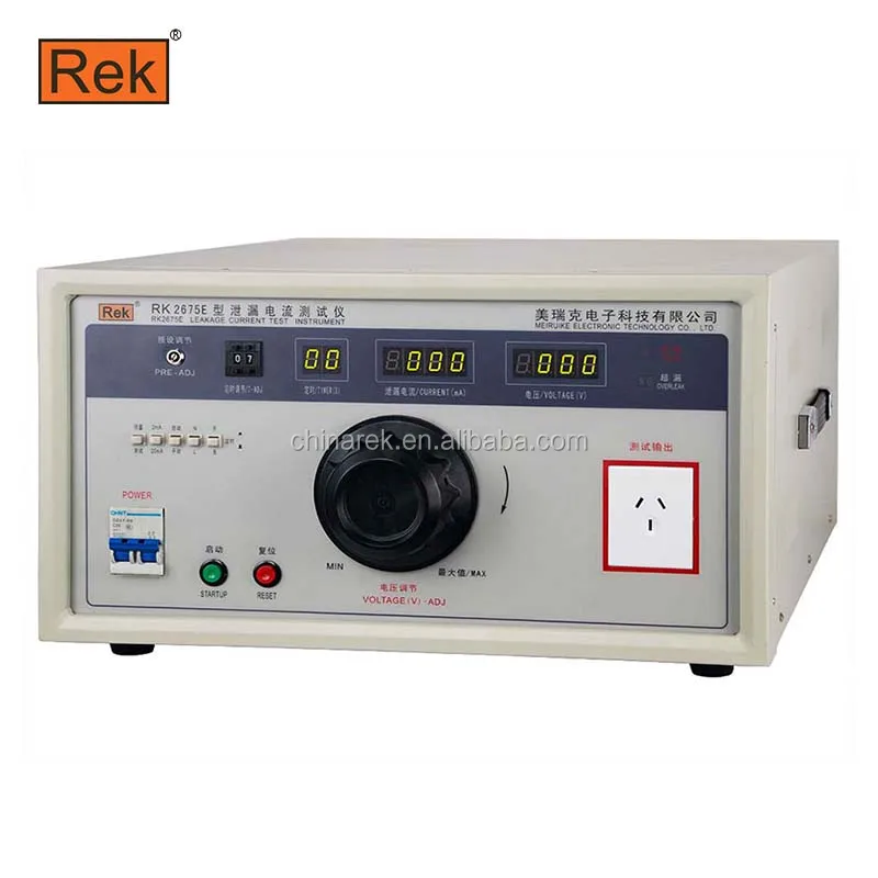 REK 5000VA AC 250V leakage current tester RK2675E current test 2/20mA Desktop Leakage current tester