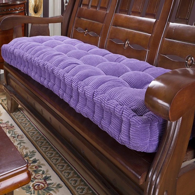 2018 Single Auto and Car School Comfort Chair Filling Corduroy Fatener Wooden Sofa Seat Cushion