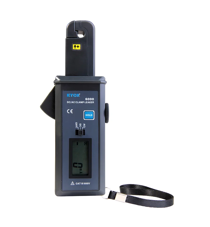 ETCR6000 Ac/Dc клещи Ручной цифровой клещи Leaker измеритель тока