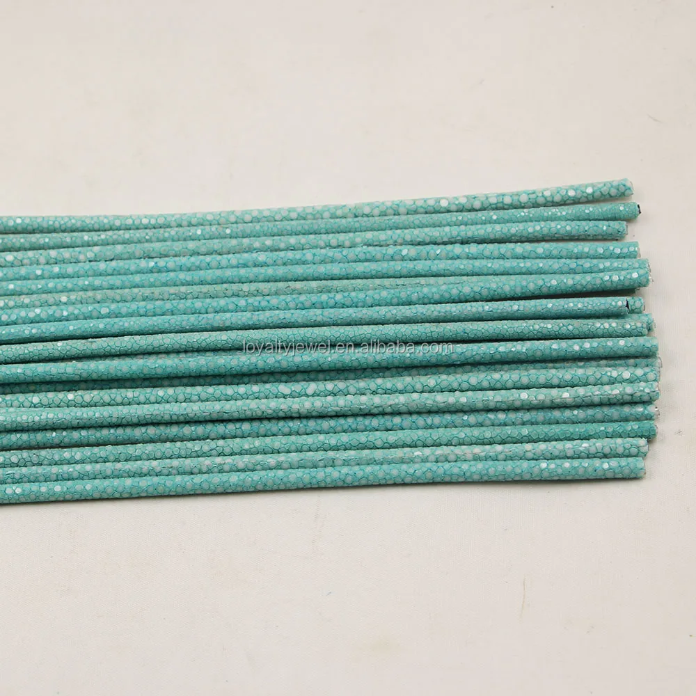 3mm/4mm/5mm/6mm Shinning Genuine Stingray Leather Cord For Jewelry Making Suppliers, Stingray Skin From LOYALTY