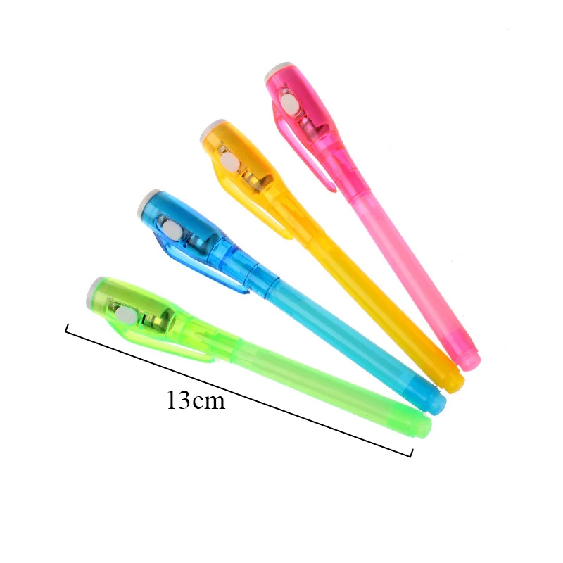 Канцелярские товары, креативная Волшебная УФ-легкая ручка, невидимая чернильная ручка, забавная маркерная ручка