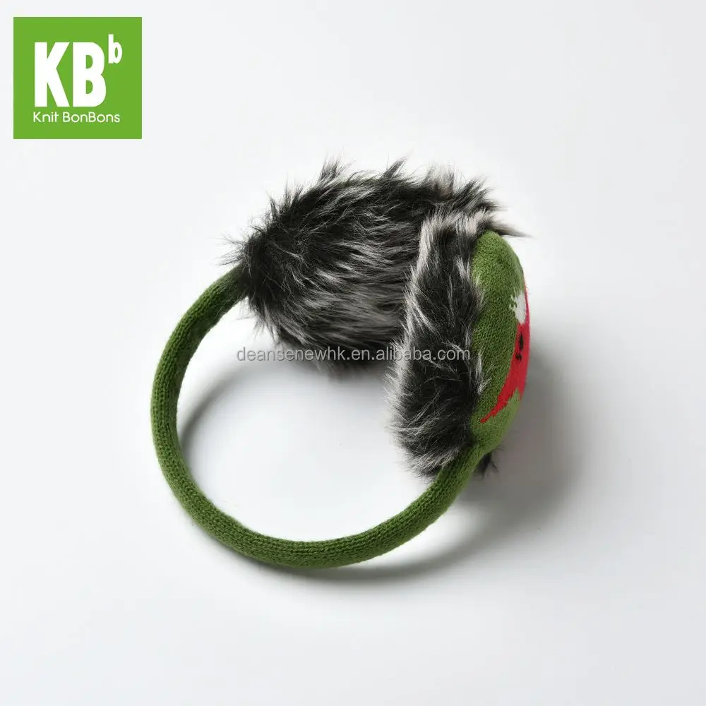 
Fashion Custom Made 100% Acrylic Fox Four Seasons Adult Knitted Ear muff 